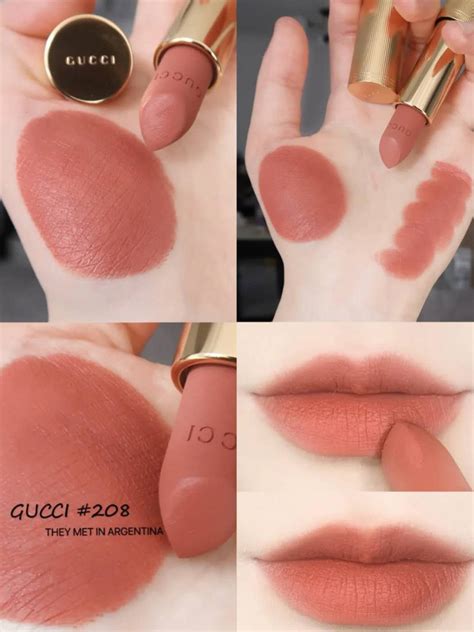 gucci 208 matte|gucci 208 lipstick.